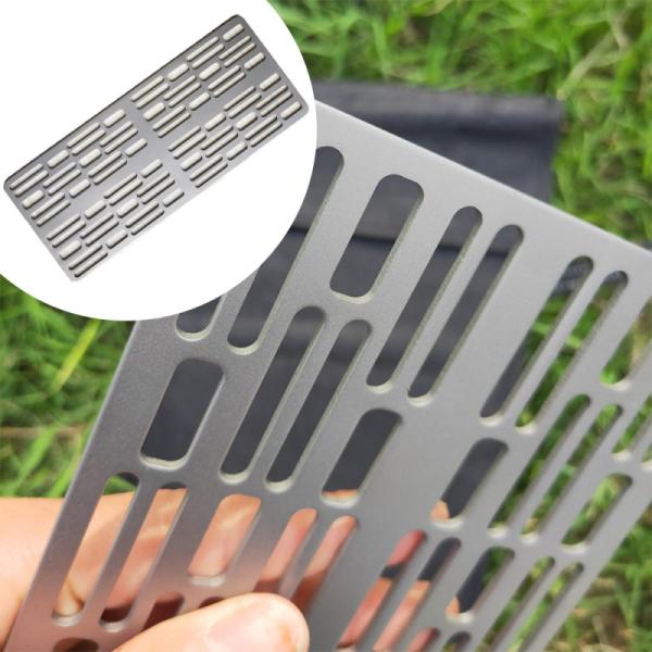 Buy cheap Outdoor Camping BBQ Titanium Plate Mesh Barbecue Hiking Charcoal Grilling Board Mesh Camping Cooking Accessories from wholesalers