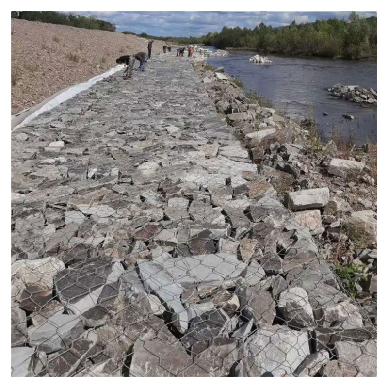 80x100mm Mesh Hot-Dipped Galvanized Woven Gabion Box for TT/Western Union Payment Term