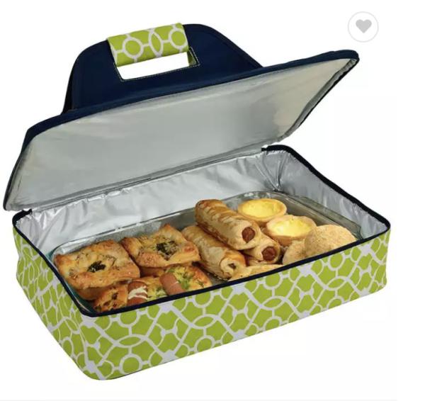 Buy cheap Pizza Picnic Insulated Casserole Food Carrier To Keep Food Hot Or Cold Green Cooler Bag from wholesalers