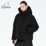 Green Winter Jacket Women Zipper Closure Womens Black Winter Coat Polyester