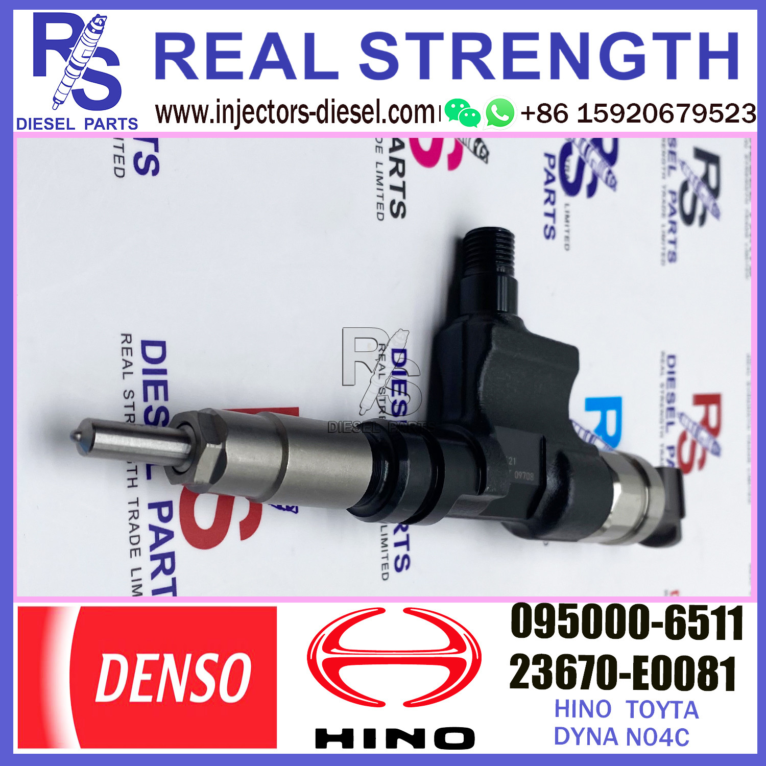 TOYOTA HINO Common Rail Diesel Injection 095000-6511 095000-6510 23670-79016