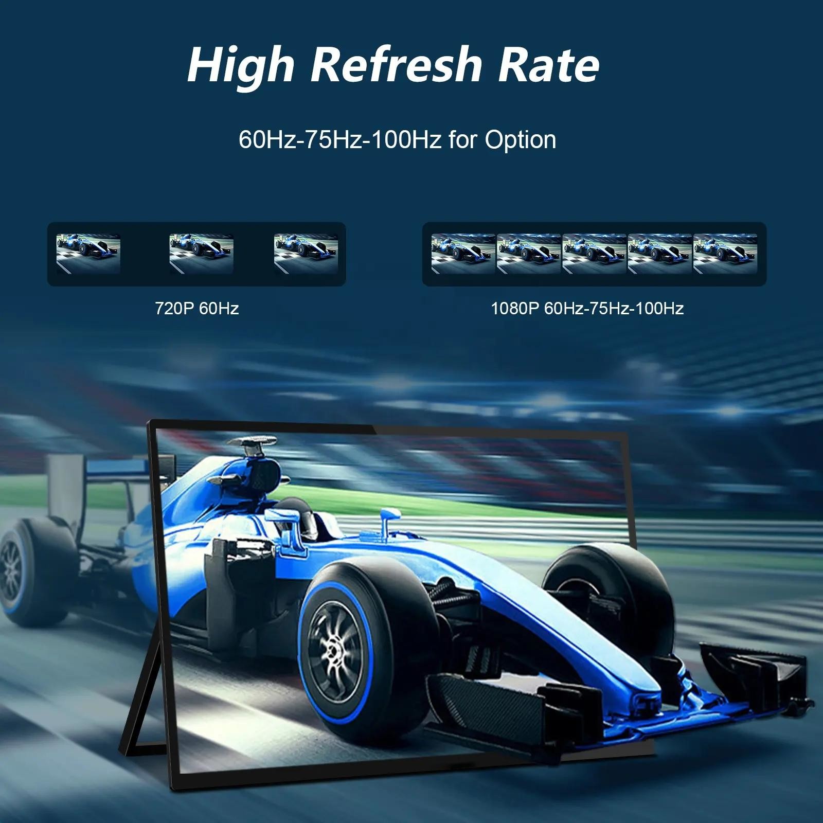 15.6inch 1080p Portable Touchscreen Monitor Type-C Gaming for Phone Laptop PS TV Box