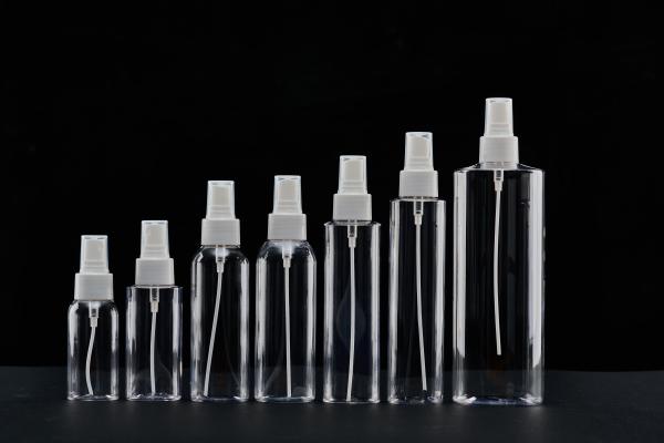 Buy cheap Square 300ml Plastic Cosmetic Bottles With Sprayer Cleansing Water Toner from wholesalers