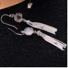 Buy cheap Sterling Silver Tassels Rose Quartz Drop Earring (058958) from wholesalers
