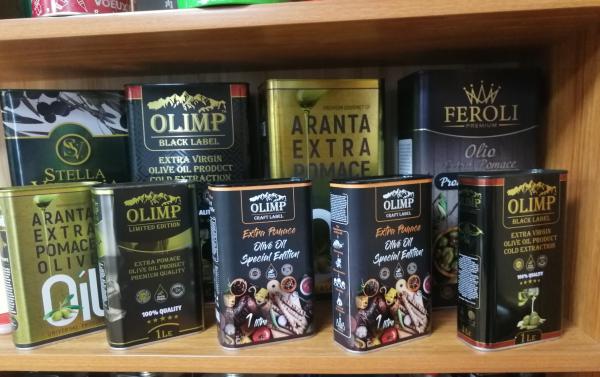 Buy cheap Custom Printing Olive Oil Tin Cans Cylindrical Shape And 0.23mm Thickness For Packaging from wholesalers