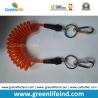Buy cheap Transparent Yellow Color Strong Coiled Cable Tool Lanyard w/Split Ring 2pcs from wholesalers
