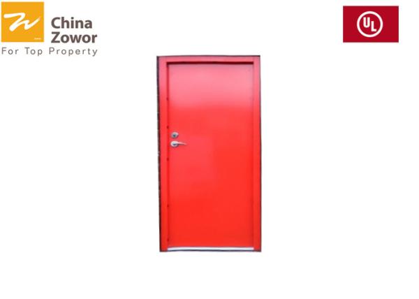 UL Listed Gal. Steel Self Closing Fireproof Steel Door/Red Painting Finish/
