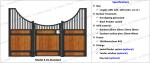 Horse Stable Barn Fronts Door and Side Panels with bamboo wood