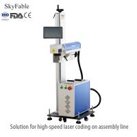 Buy cheap Pharmaceutical Laser Flight Marking Machine Air Cooling 20W 30W 50W FDA Standard product