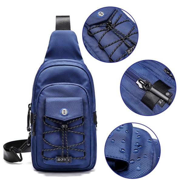 Buy cheap ODM OEM Oxford Textile Sports Crossbody Chest Sling Bags 18*9*28cm from wholesalers
