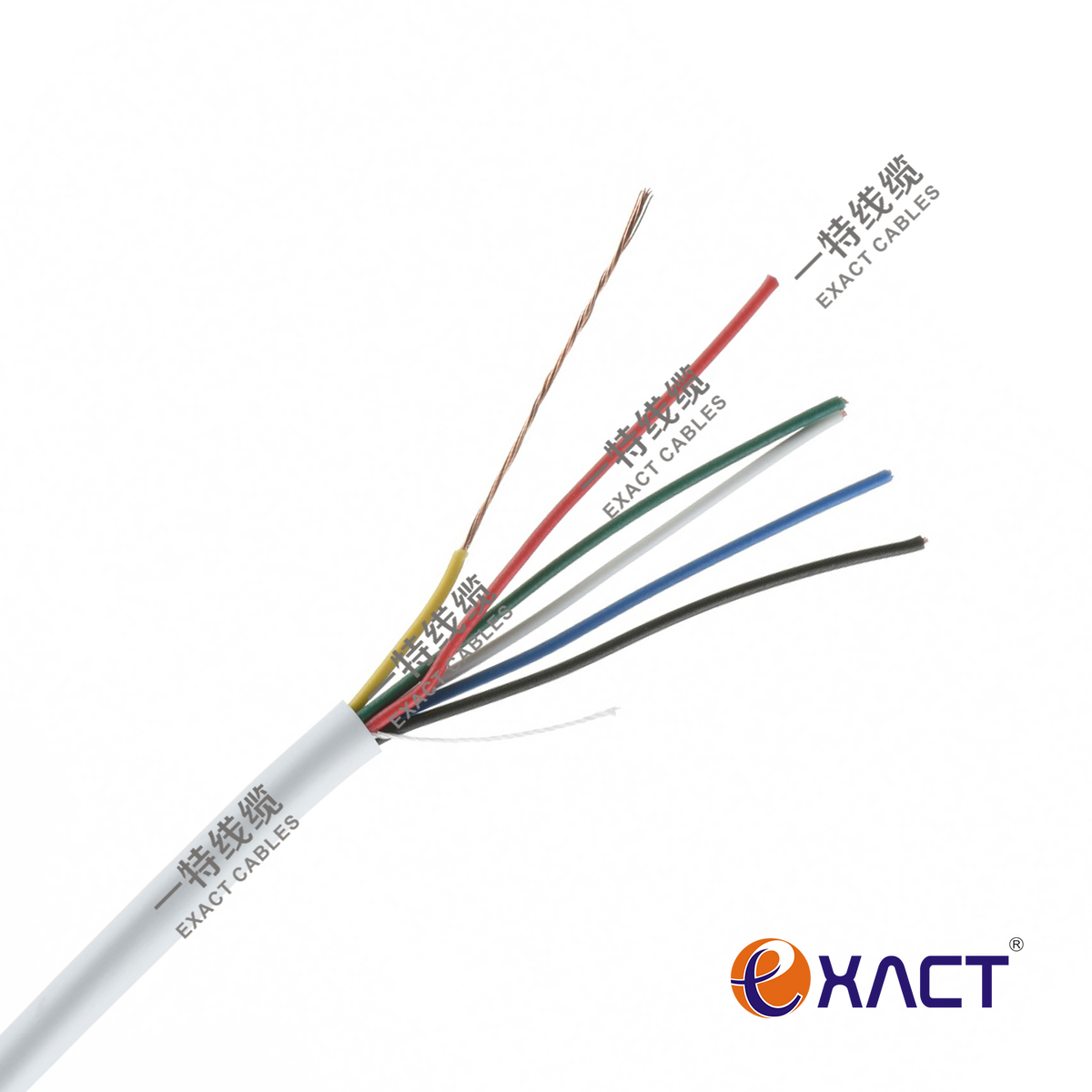 BC Bare Copper Conductor PVC CPR Eca Alarm Cable 6*0.22mm2 Unshielded Stranded Control