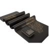 Buy cheap Eco Friendly Private Label Custom Wholesale 4mm Hot Gold Stamping UV Printing Black Natural Rubber PU Leather Yoga Mat from wholesalers