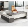 Buy cheap PAINT BAKING PROCESSWOOD GRAINHINCLINED TABLE EDGE Executive Desk for Modern Office from wholesalers
