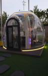 Full House Outdoor Prefabricated Luxury Glass Polycarbonate Garden Double Dome