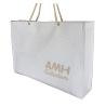 Buy cheap Bridal White Quilted NonWoven Fabric Small Square Veins Burning Letter Logo Cotton Rope from wholesalers