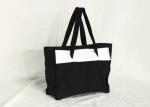 Simple Spliced Double Functional Usage Women's Canvas Tote Bags