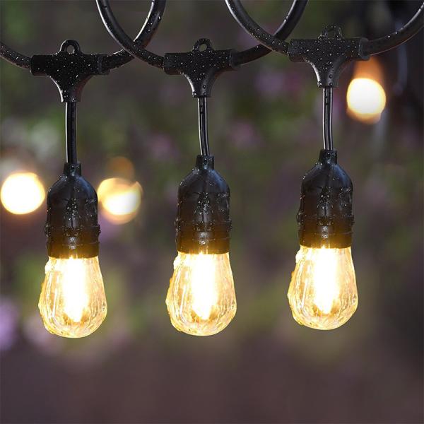 Christmas Waterproof connectable serial led string lights 48FT Outdoor String