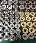 TiN Coating Cosmetic Injection Moulding , Custom Mold Components Gold Natural