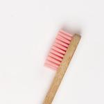 Round Charcoal Bamboo Handle Toothbrush Stick Spray Paint Silk Screen Logo