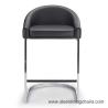 Buy cheap Kitchen Polished Stainless Steel 85CM 51CM White Upholstered Bar Stools from wholesalers
