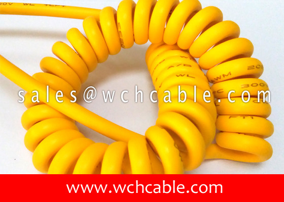 UL21758 Cold Temperature Resistant TPU Sheathed Spiral Cable 90C 1000V