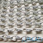 Architectural Metal Chain Link Screen Curtain Walls For Door White