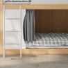 Buy cheap Youth-Friendly Twin Steel and Wood Bunk Bed for Dormitory or Loft Apartment Support customization from wholesalers