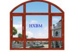 European Standard Wood Aluminium Windows 70mm Frame 15mm Thick Nature Wood