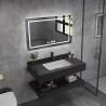 Buy cheap Modern Marble Hotel Bathroom Vanity Sintered Stone Basin Sink Cabinet Smart Led Mirror from wholesalers