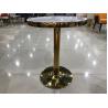 Buy cheap 75cm Marble Iron Coffee Table from wholesalers