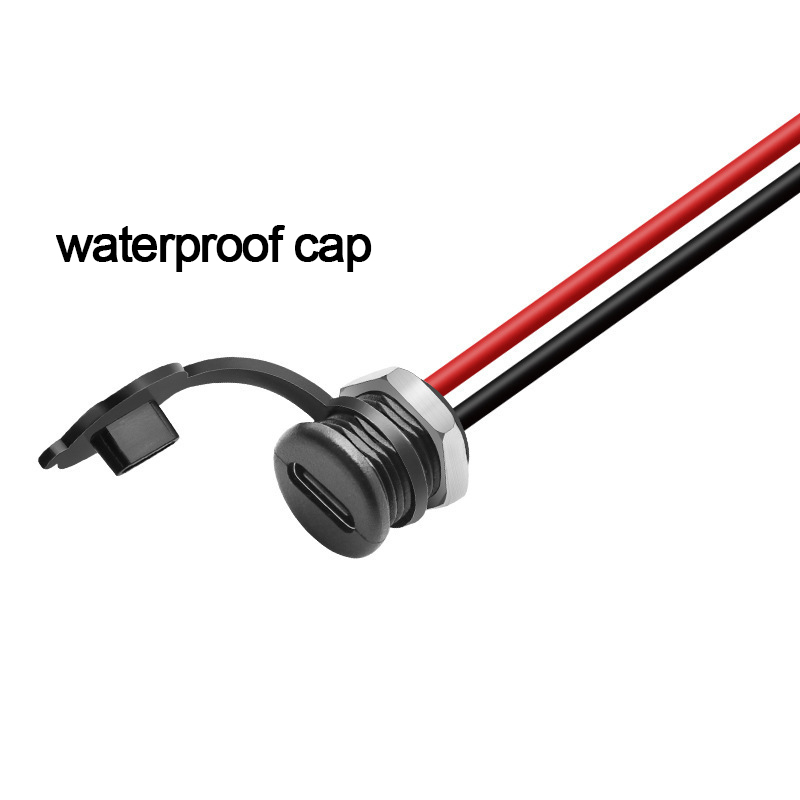 IP67 IP68 Waterproof Cap USB Type C Female Socket Jack to 2 Pin PH 2.0 XH 2.54 SH1.0 VH ZH MX Connector Cable
