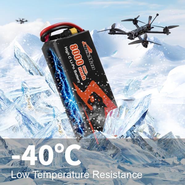8S1P 30.4V 8000mAh 25C Drone Lipo Battery 1120g FPV UAV Drone for 13-15inch FPV