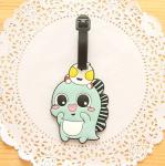 Wholesale High Quality Cute Animal Shaped PVC Luggage Tags For Kids