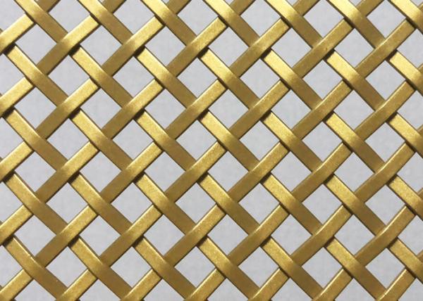 Buy cheap Stainless Steel 3mm Balcony Architectural Wire Mesh Gold Color Panels from wholesalers