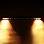Double color amber and white 210W Cree single row Led light bar 4X4 DHCB-L210SDC