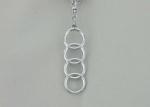 Fashionable And Promotional Keychain / Audi Key Chain With Chrome Plating