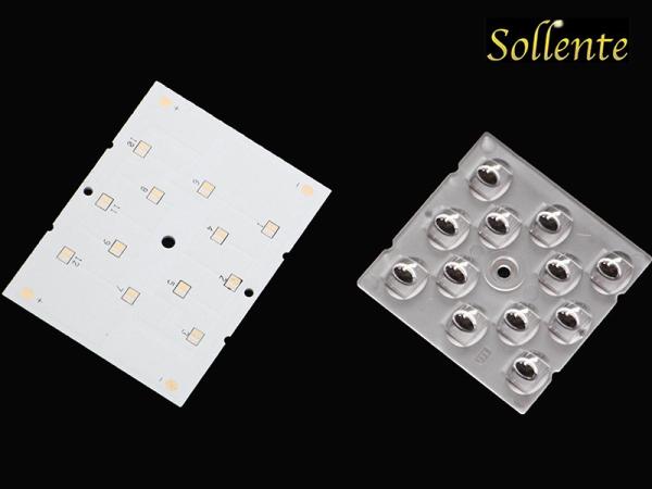 Buy cheap TYPE III 12W Street Light Module , led light lens SMD 3030 Aluminum MCPCB from wholesalers