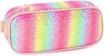 mibasies Kids Pencil Case for Girls and Boys Soft Rainbow Pen Box Pouch (Rainbow
