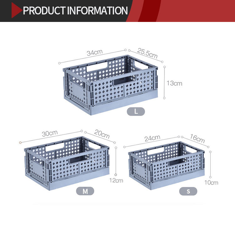 Collapsible ODM Plastic Household Storage Containers Stackable Weight 0.284kg