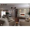 Buy cheap 1480mm Mantel Wall Mounted Electric Fireplace Black Cold Rolled Iron Frame from wholesalers