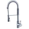 Buy cheap Commercial One Handle Brass Kitchen Sink Water Faucet / Deck Mounted Chrome Mixer Taps from wholesalers