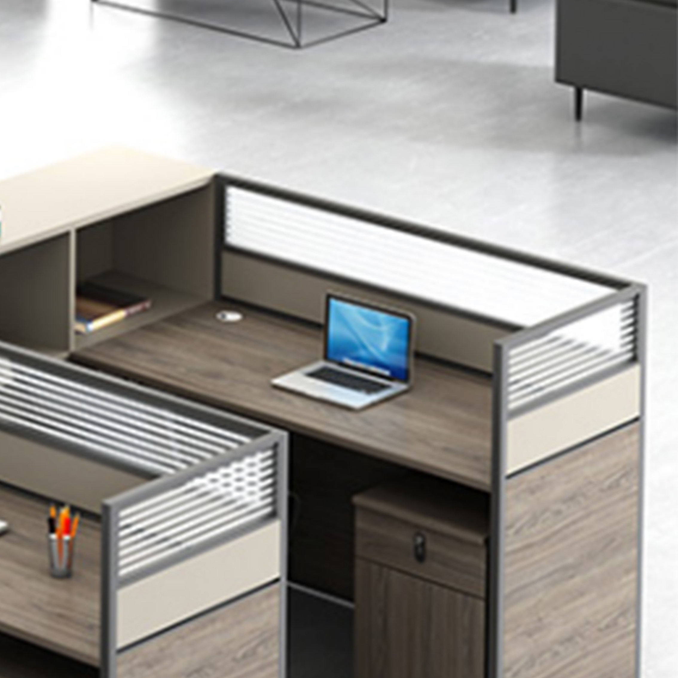 Modern Modular Cubicle Modern Office Partition Desk Workstation