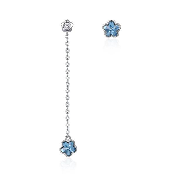 Buy cheap 2.3in 3.7g Tassel Drop Earrings Unisex Alloy Drop Diamond Flower Earrings from wholesalers