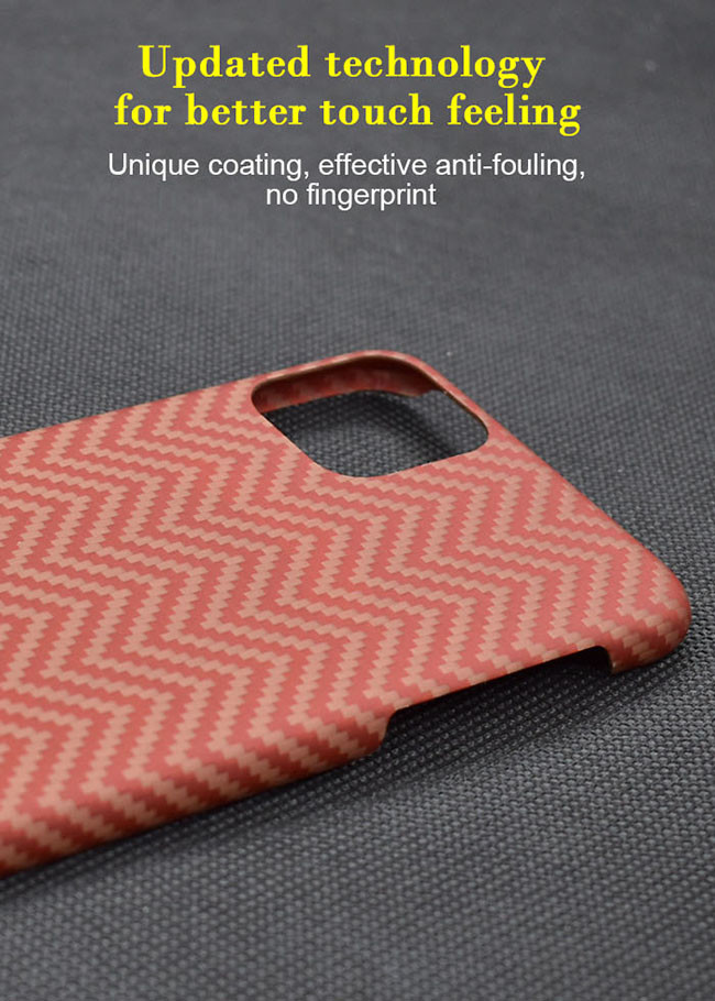 iPhone 11 Pro Max Aramid Fiber iPhone Case Customized Design Carbon Phone Cover