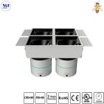 Square Trim Aluminum Housing 12W/2X12W/3X12W/4X12W Recessed Downlight Interior