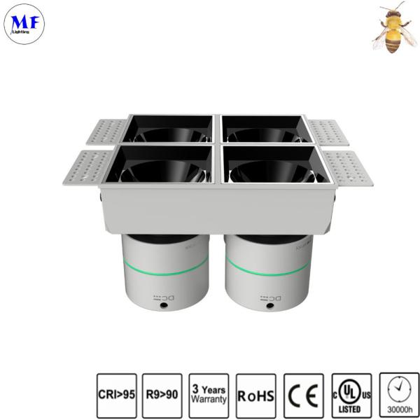 Buy cheap 20W/2X20W/3X20W/4X20W Square Trim Aluminum Housing Recessed Downlight Interior Lighting LED Ceiling Down Light from wholesalers