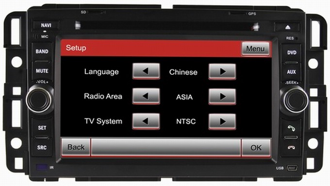 Ouchuangbo auto audio player for Hummer H2 2008-2011 with iPod bluetooth radio OCB-8723