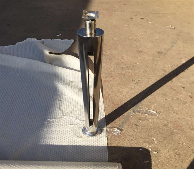Middle East popular glass balcony railing stainless steel posts