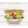 Buy cheap Disposable corn starch bento lunch box takeaway food container,take away box PLA PP mixed biodegradable corn starch food from wholesalers