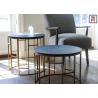 Buy cheap Nodric Design Wood Top Metal Base Coffee Table D45 * H45 Cm / D55 * H60 Cm from wholesalers